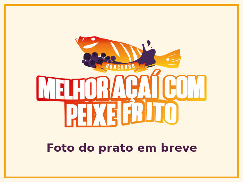 Prato Peixe Frito com Açaí